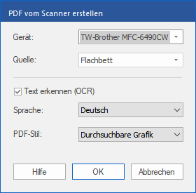 dialog - pdf from scanner
