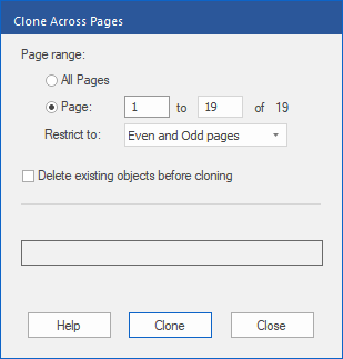 dialog - clone across pages