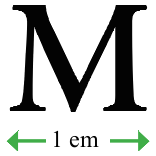 M 1 em