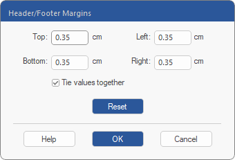 dialog - header margins