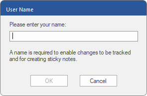 dialog - user name query