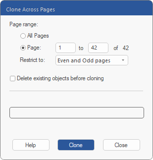 dialog - clone across pages