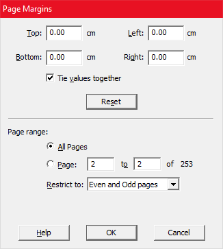 setting page margins in softmaker freeoffice