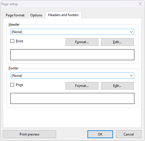 Formatting worksheets > Page setup > Setting up header and footer